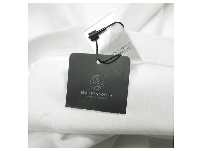 Autre Marque Top de algodón con cuello redondo de forro polar BEAUTY&YOUTH UNITED ARROWS Blanco - vista 3