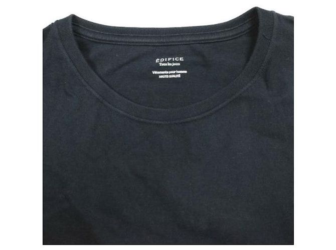 Autre Marque Camiseta de algodón EDIFICE Tous les jours Azul Azul marino - vista 4