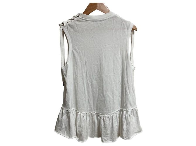 Autre Marque Top sin mangas de encaje RED VALENTINO Blanco - vista 2