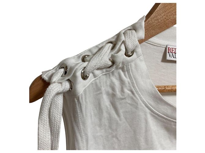 Autre Marque Top sin mangas de encaje RED VALENTINO Blanco - vista 3