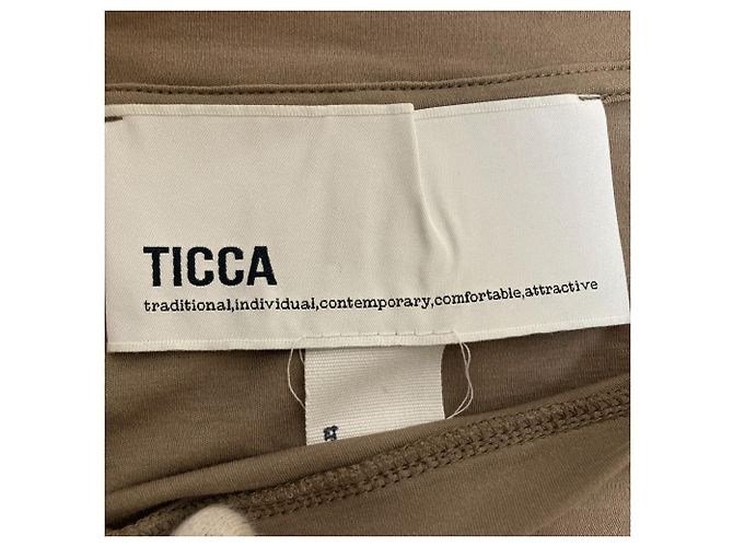 Autre Marque Top sin mangas con pliegues en el hombro TICCA Castaño - vista 4