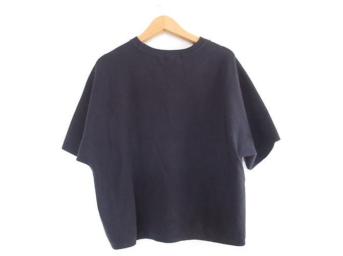 Top corto largo in cotone Theory Blu Blu navy - vista 2