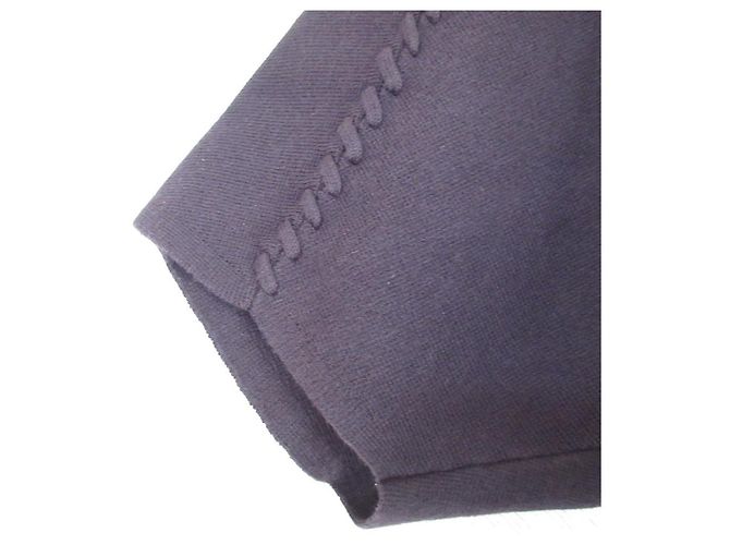 Top corto largo in cotone Theory Blu Blu navy - vista 5