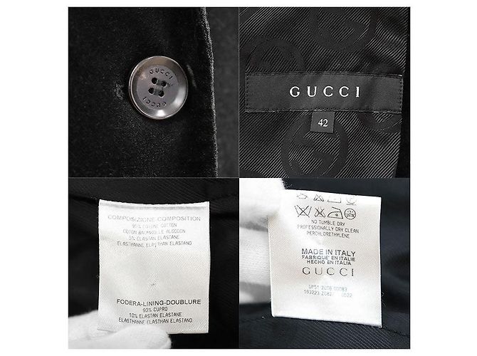 Chaqueta de terciopelo Gucci Negro - vista 10