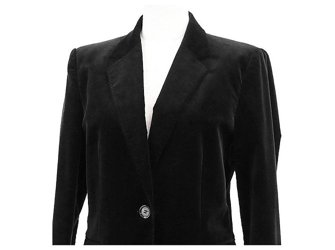 Chaqueta de terciopelo Gucci Negro - vista 2