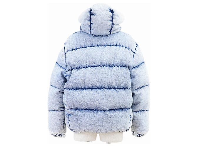 Chaqueta 2way de denim y plumón Miu Miu Azul - vista 4