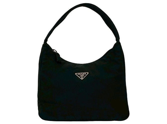 Borsa a mano in nylon Tessuto Prada Nero - vista 2