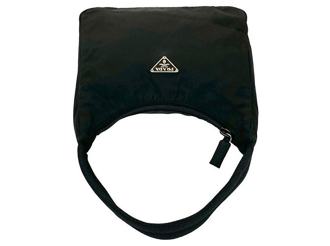 Borsa a mano in nylon Tessuto Prada Nero - vista 5