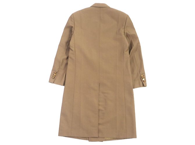 Abrigo de lana Louis Vuitton Castaño - vista 3