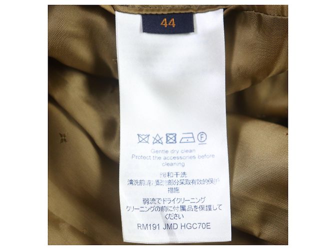 Abrigo de lana Louis Vuitton Castaño - vista 9