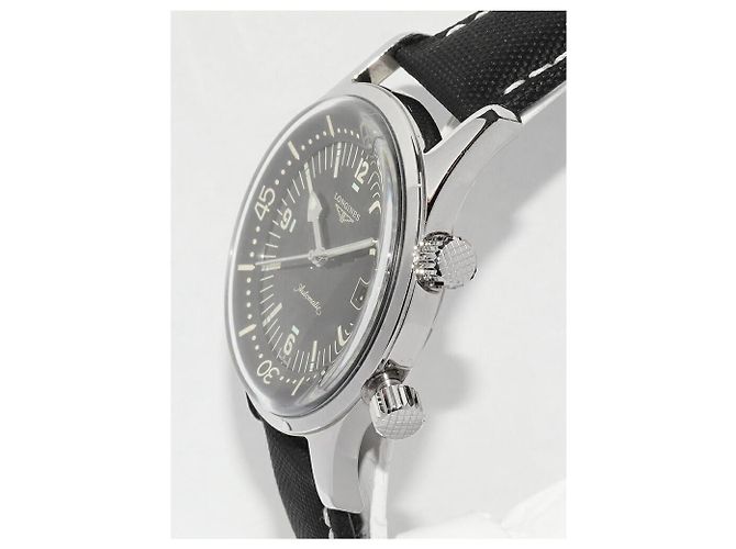 Longines Heritage Legend Diver Edelstahl Schwarz - Ansicht 4