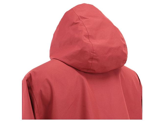 Jaqueta com capuz impermeável de poliéster reciclado Prada Extreme Techs Preto Vermelho - vista 15