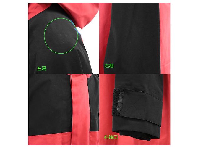 Chaqueta de algodón y nailon Colección 100 Aniversario Gucci Negro Roja Multicolor - vista 9