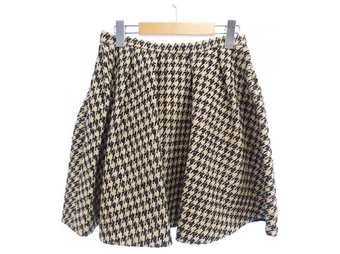 Falda Christian Dior Negro Beige - vista 2
