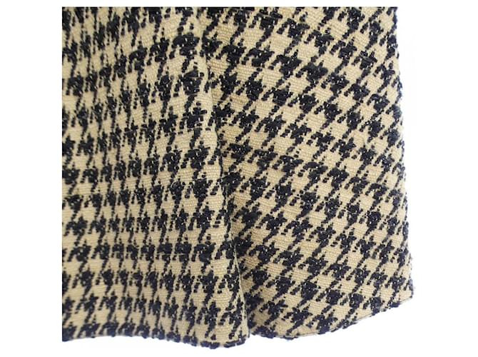 Falda Christian Dior Negro Beige - vista 6