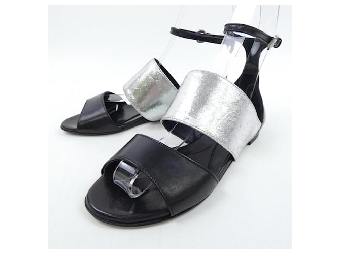 Alexander Mcqueen Sandali McQ Nero Argento - vista 3