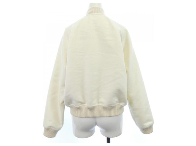 Hermès Giacca in cashmere double face Hermes 36 Bianco - vista 2