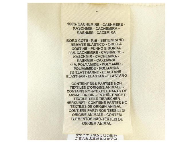 Hermès Giacca in cashmere double face Hermes 36 Bianco - vista 3