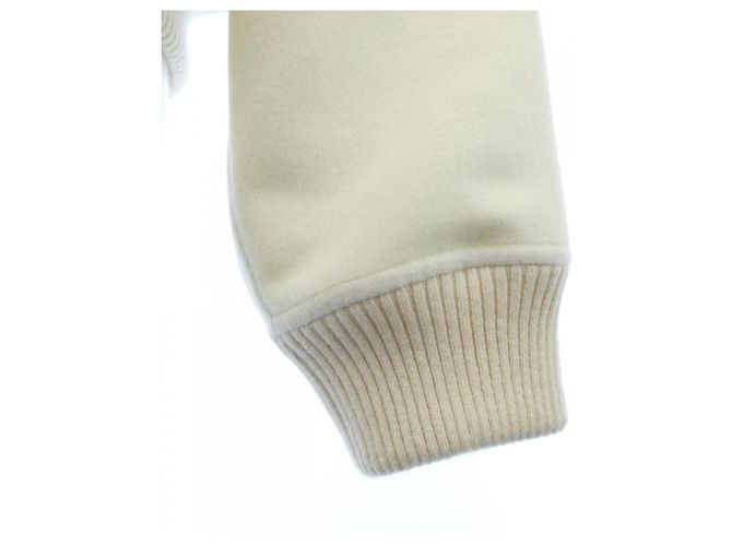 Hermès Giacca in cashmere double face Hermes 36 Bianco - vista 6