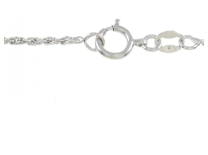 Autre Marque Collana Fiore in Diamanti 750WG Argento - vista 5