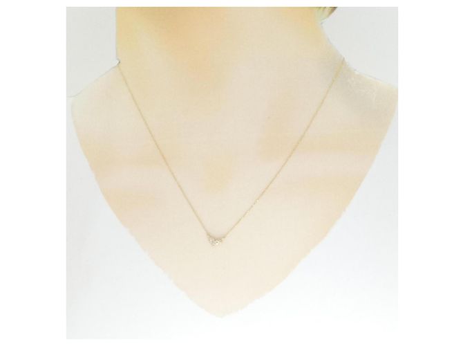 Autre Marque Collana Cuore di Diamante Au750 Rosa - vista 6