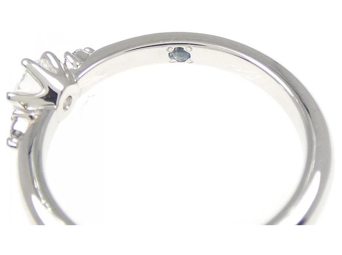 Autre Marque Anello con diamante in Pt950 Argento - vista 4