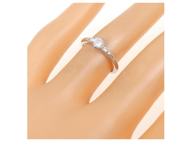 Autre Marque Anello con diamante in Pt950 Argento - vista 5