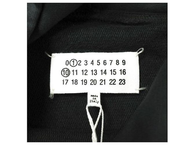 Maison Martin Margiela Sudadera Maison Margiela LOGO COTTON FLEECE Negro - vista 5