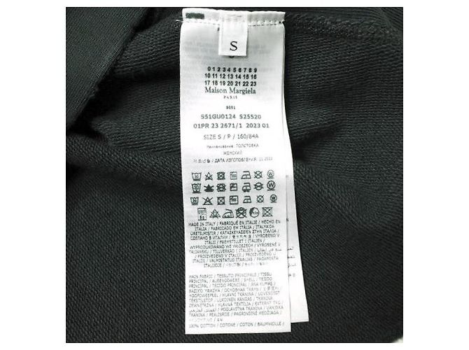Maison Martin Margiela Sudadera Maison Margiela LOGO COTTON FLEECE Negro - vista 9