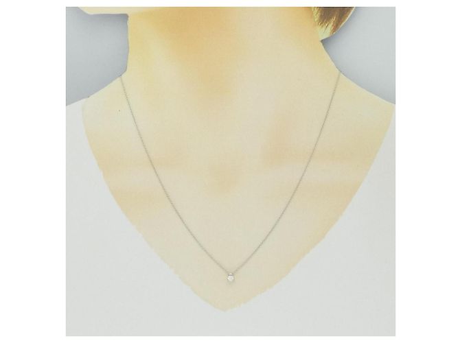 Autre Marque Collana in oro bianco Au750 e diamanti Argento - vista 6