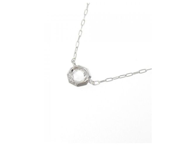 Autre Marque Colar de ouro branco Au750 e diamantes Prata - vista 4