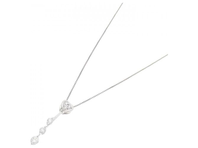 Autre Marque Collana in oro bianco Au750 e diamanti Argento - vista 2