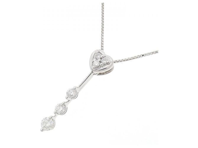 Autre Marque Collana in oro bianco Au750 e diamanti Argento - vista 3