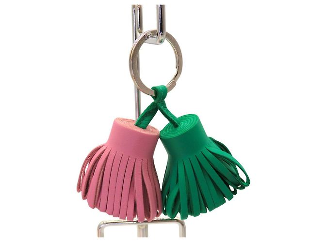 Hermès Hermes Carmen Uno Dos Agneau Milo Charm Verde - vista 11