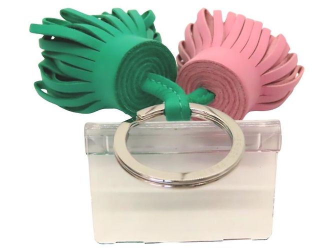Hermès Hermes Carmen Uno Dos Agneau Milo Charm Verde - vista 5