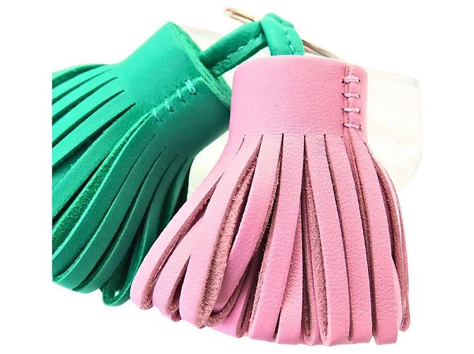 Hermès Hermes Carmen Uno Dos Agneau Milo Charm Verde - vista 7
