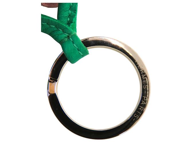 Hermès Hermes Carmen Uno Dos Agneau Milo Charm Verde - vista 8