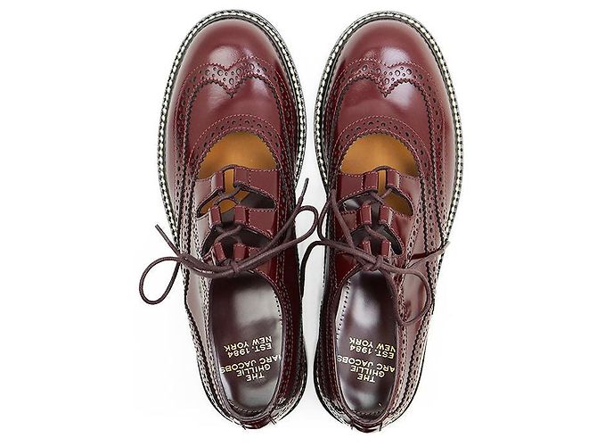 MARC JACOBS THE GHILLIE Sapatos de amarrar em couro de vaca - vista 5