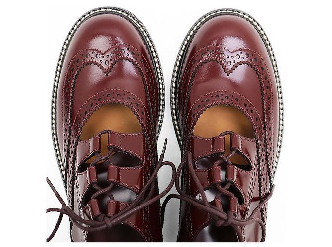 MARC JACOBS THE GHILLIE Sapatos de amarrar em couro de vaca - vista 6