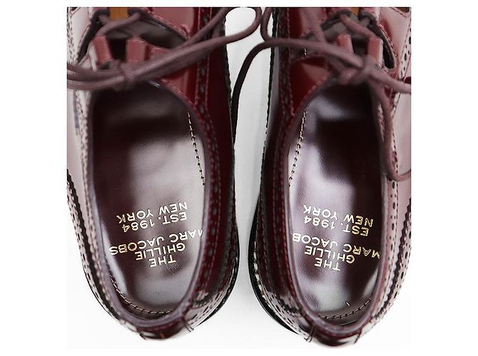 MARC JACOBS THE GHILLIE Sapatos de amarrar em couro de vaca - vista 7