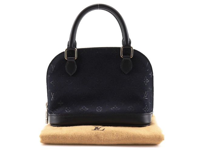 Borsa a mano Louis Vuitton Little Alma Monogram Nero - vista 14