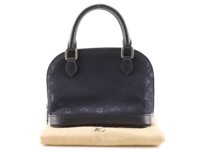 Borsa a mano Louis Vuitton Little Alma Monogram Nero - vista 15