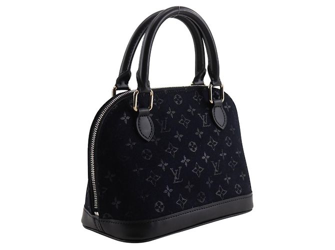 Borsa a mano Louis Vuitton Little Alma Monogram Nero - vista 5