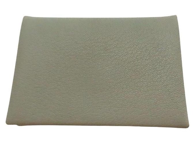 Hermès Tarjetero y monedero Hermes Calvi Duo Chevre Blanco - vista 3