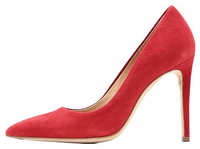 Décolleté in scamosciato Salvatore Ferragamo Rosso - vista 2