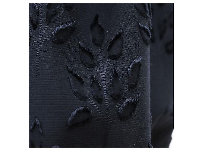 Autre Marque Falda FOXEY de jacquard de terciopelo con motivos de hojas Azul Azul marino - vista 11