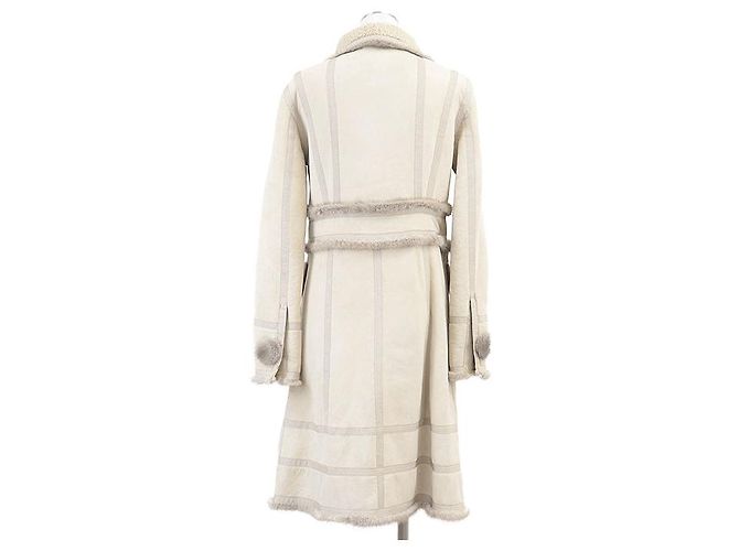 Abrigo de nubuck de piel de cordero Louis Vuitton Crudo - Ansicht 6
