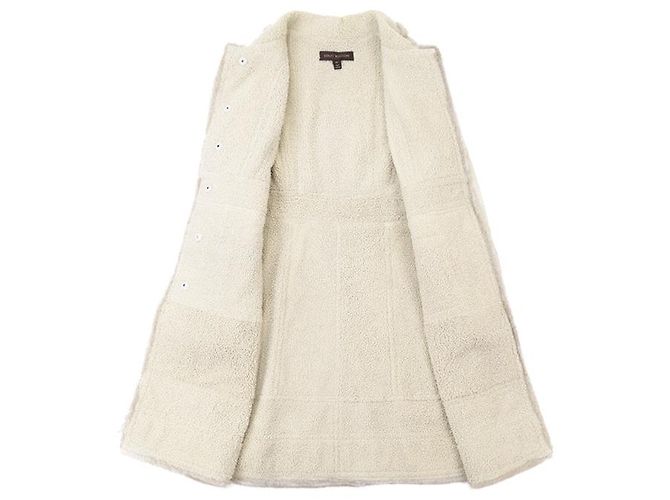 Abrigo de nubuck de piel de cordero Louis Vuitton Crudo - Ansicht 7