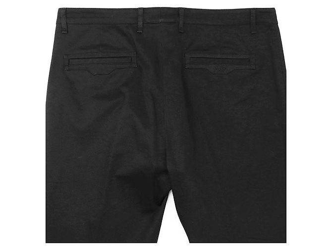 Fendi Bestickte Baumwoll-Twill-Hose Schwarz - Ansicht 5