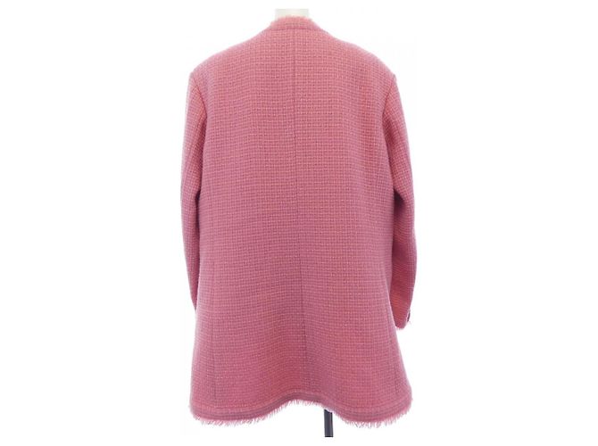 Chaqueta Chanel sin cuello Rosa - vista 2